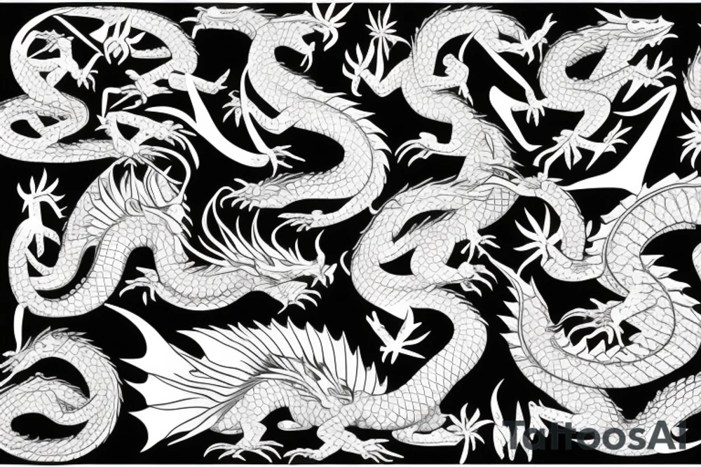 Tattoo dragon full back style japan tattoo idea