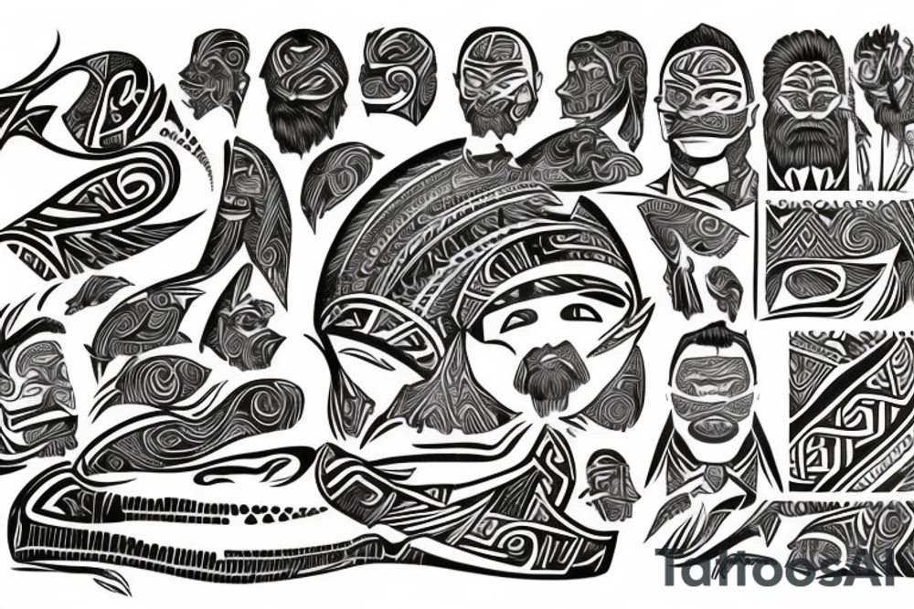 Maori around men tattoo idea