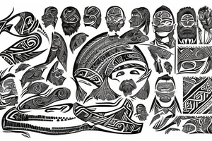 Maori around men tattoo idea