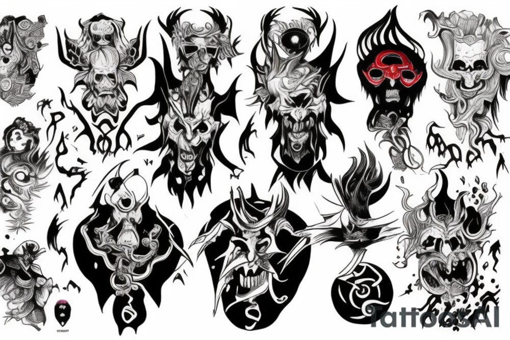 Hades god of chaos tattoo idea