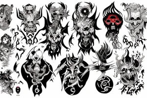 Hades god of chaos tattoo idea