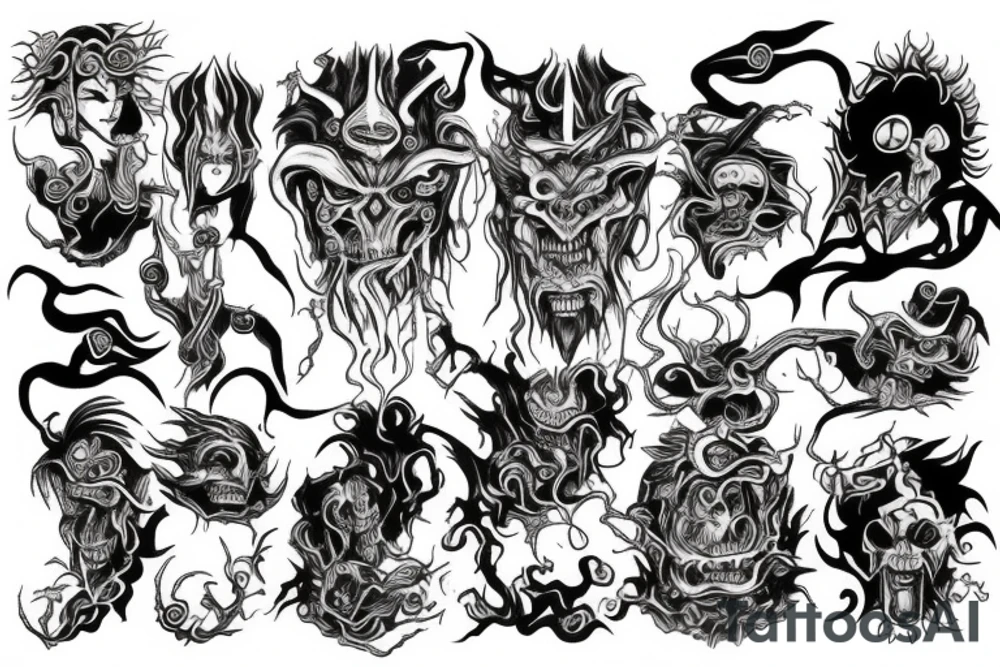 Hades god of chaos tattoo idea