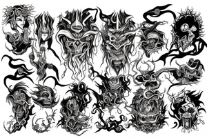 Hades god of chaos tattoo idea