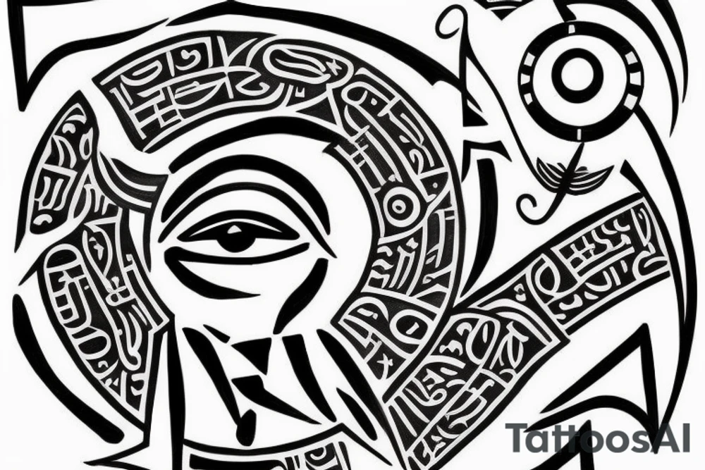 Ancient Eygptian symbols: The eye of Horus, The eye of Ra, The Ankh and any other symbols that can be incorporated into the design. The tattoo will be on the forearm (back side) tattoo idea