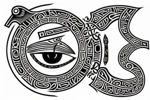Ancient Eygptian symbols: The eye of Horus, The eye of Ra, The Ankh and any other symbols that can be incorporated into the design. The tattoo will be on the forearm (back side) tattoo idea