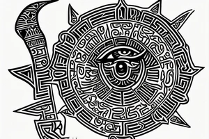 Ancient Eygptian symbols: The eye of Horus, The eye of Ra, The Ankh and any other symbols that can be incorporated into the design. The tattoo will be on the forearm (back side) tattoo idea