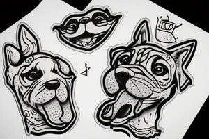 Rubber dog tattoo idea