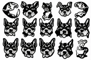 Dangerous Rubber dog tattoo idea