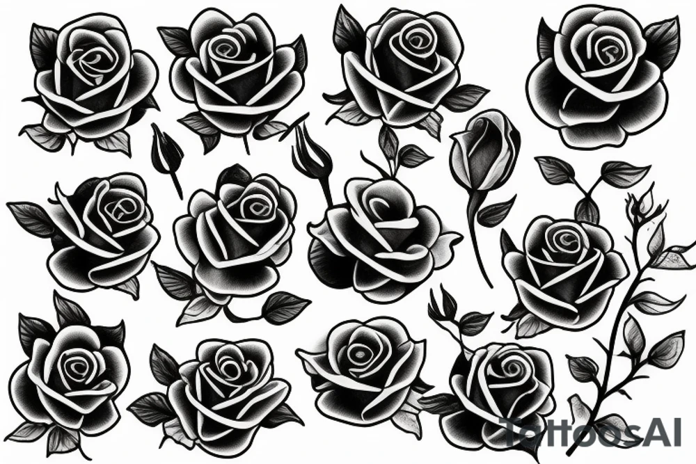 Piccolo with roses tattoo idea