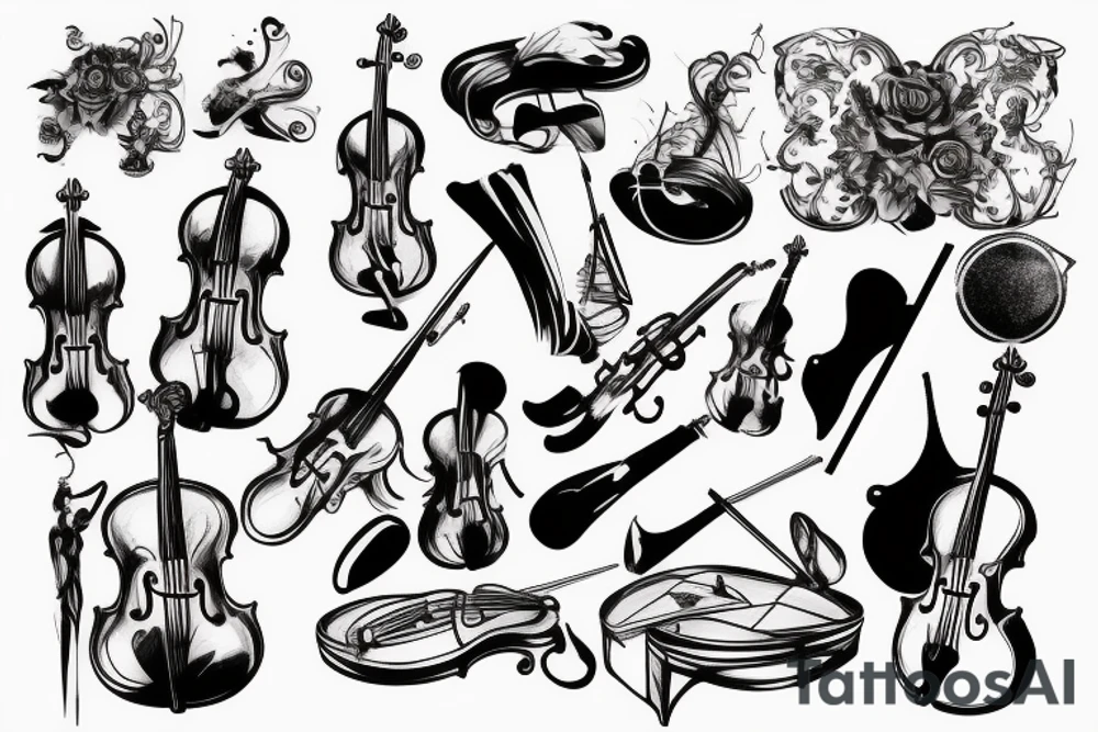 Symphony Orchestra tattoo idea