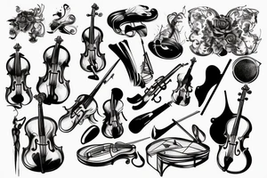 Symphony Orchestra tattoo idea