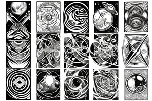 Universe, space time, infinity, humanity tattoo idea