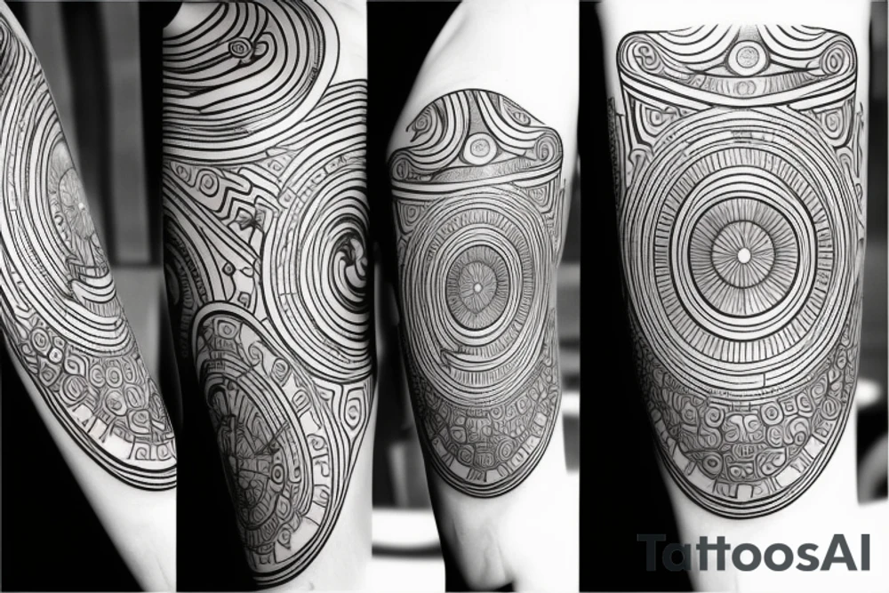 Universe, space time, infinity, humanity tattoo idea