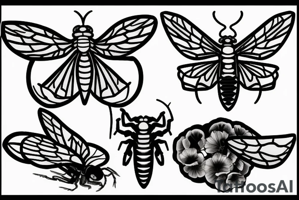 Cicada tattoo idea
