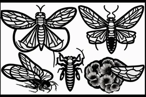 Cicada tattoo idea