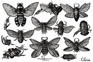 Cicada tattoo idea