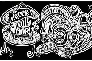 Memorial tattoo for two sisters age 32 & 1 year old. She was “my person”  + space for her signature tattoo idea