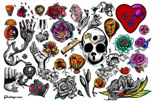 Psychology in color tattoo idea