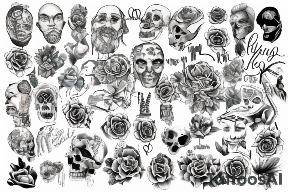 Psychology in color tattoo idea