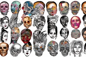 Psychology in color tattoo idea