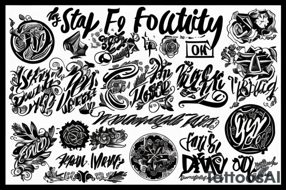 Stay Focus tattoo idea