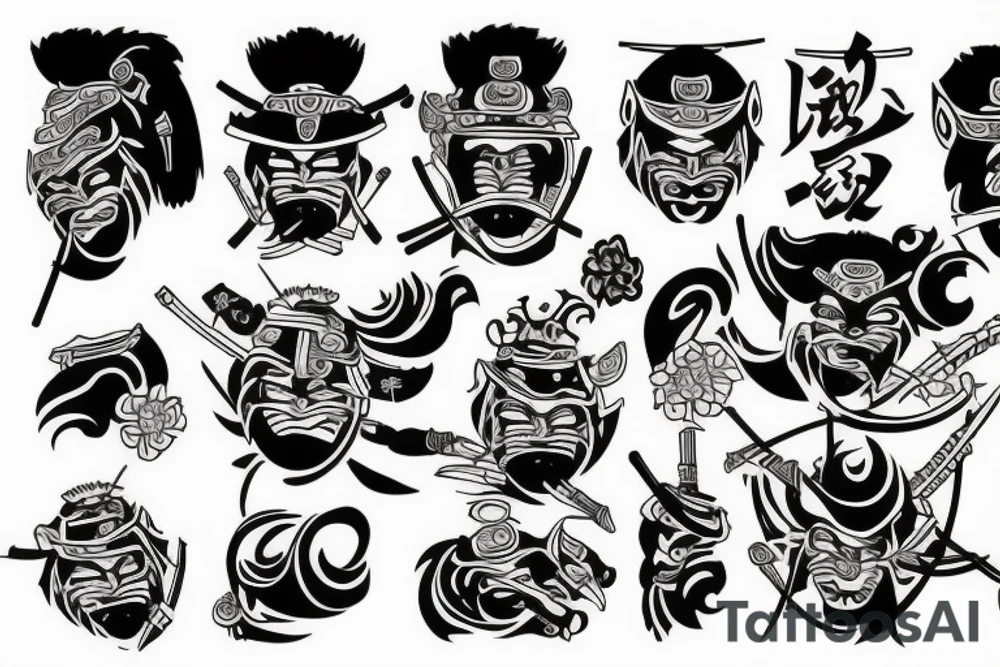 Samurai tattoo idea