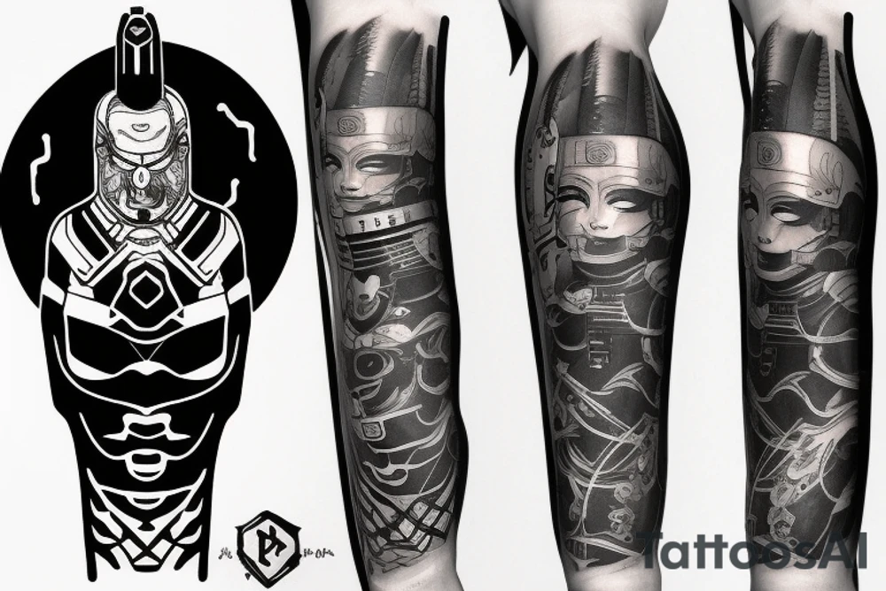 cyberpunk Samurai tattoo idea