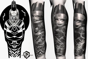 cyberpunk Samurai tattoo idea