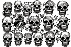 Skull is a hacker tattoo idea