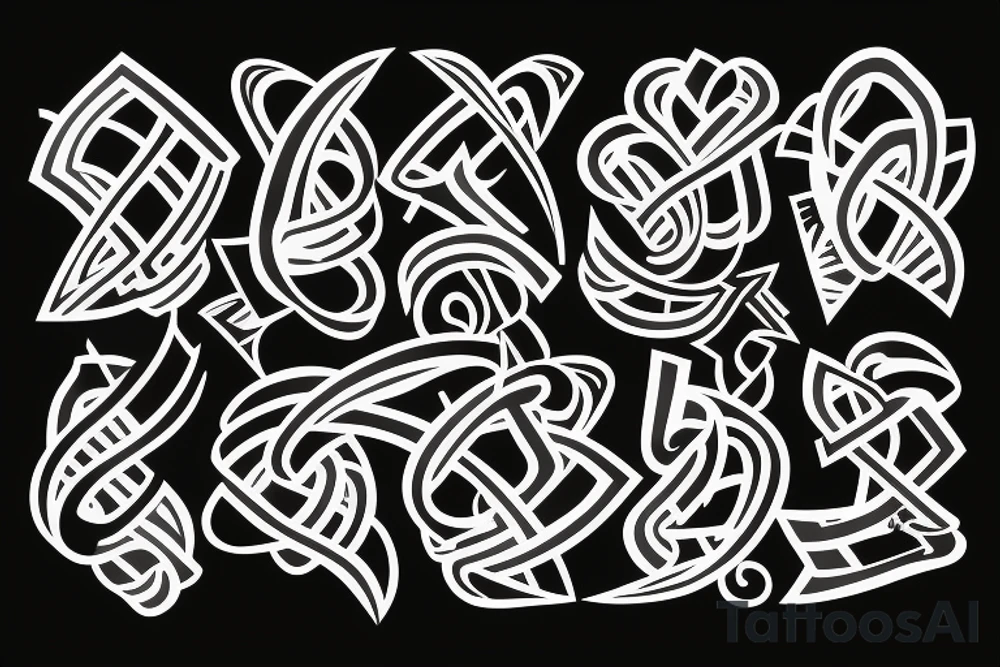 a bow pointing down tattoo idea
