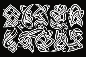 a bow pointing down tattoo idea
