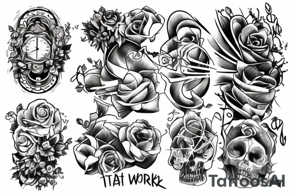If you start a work, take rest only after its completion; otherwise, the (incomplete) work will finish you. tattoo idea