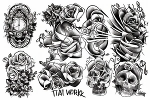 If you start a work, take rest only after its completion; otherwise, the (incomplete) work will finish you. tattoo idea