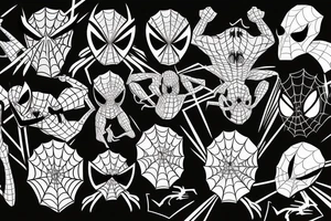 Spidey and ghost spider tattoo idea