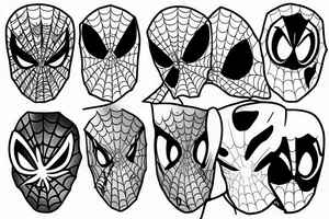 Spidey and ghost spider tattoo idea