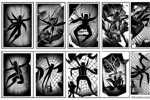 Spidey swinging in mid air tattoo idea