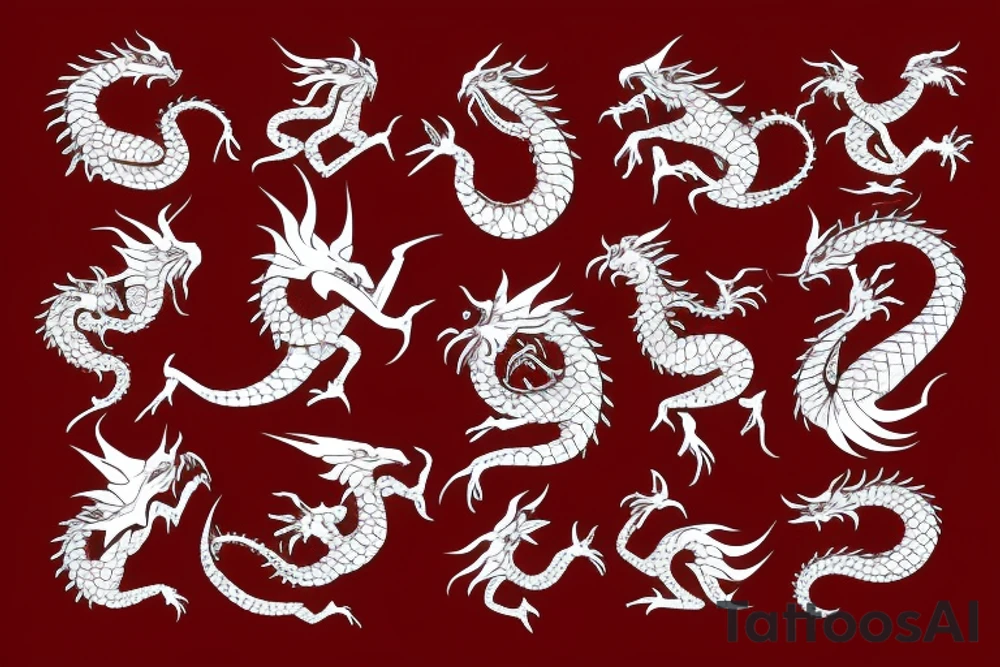 red dragon holding a jade pearl tattoo idea