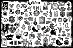 Roman numeral 9 tattoo idea
