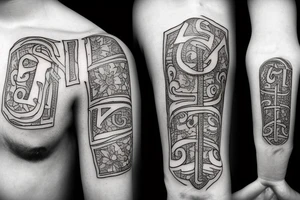 Roman numeral nine tattoo idea
