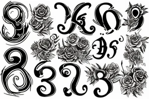number nine tattoo idea