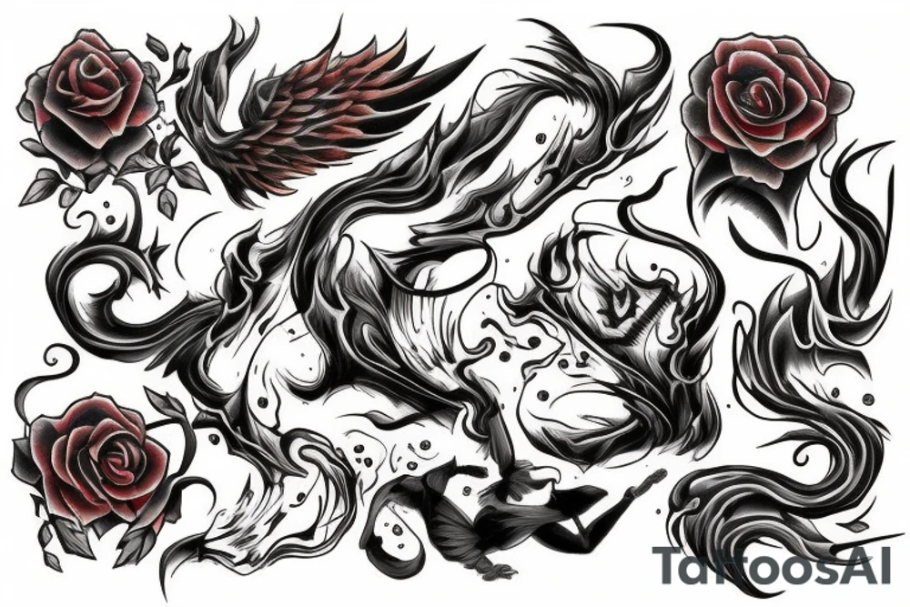 hovering soul over the fire tattoo idea