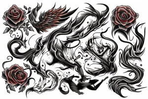hovering soul over the fire tattoo idea