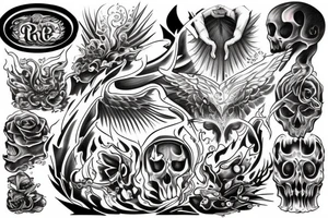 hovering soul over the fire tattoo idea
