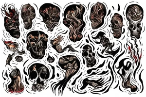 hovering soul over the fire tattoo idea
