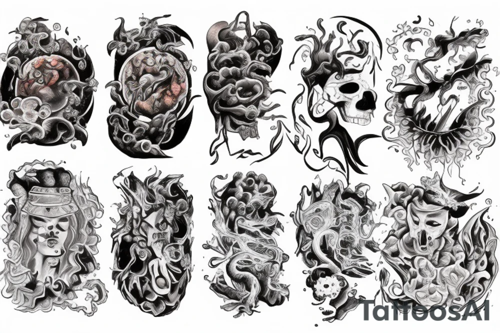 hovering soul over the fire tattoo idea