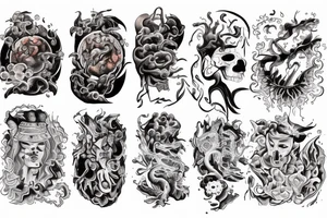 hovering soul over the fire tattoo idea