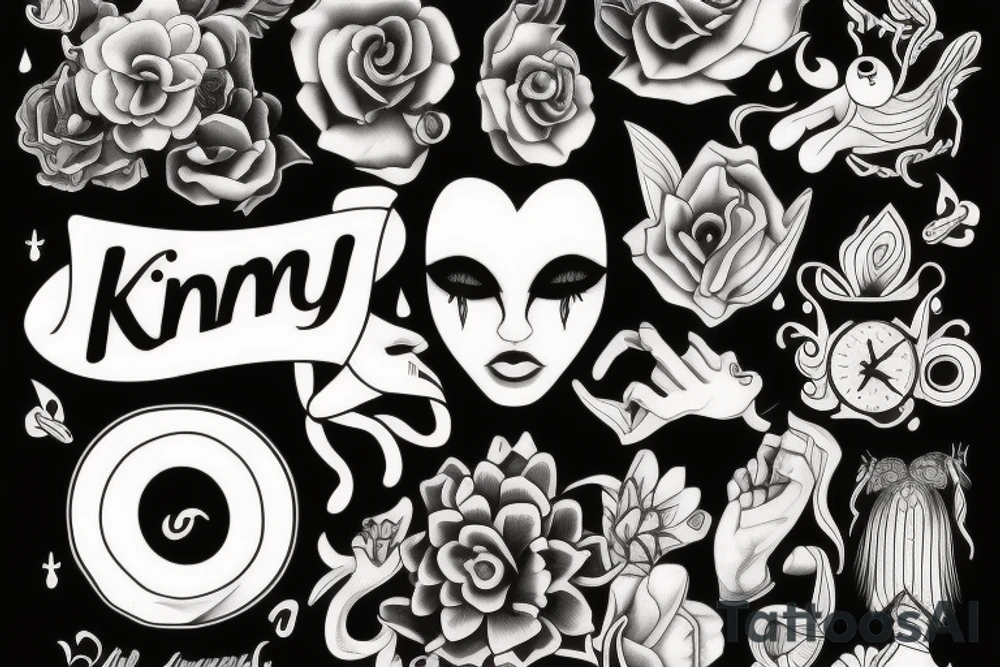 tattoo name "Kim" tattoo idea
