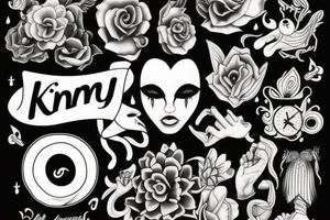 tattoo name "Kim" tattoo idea