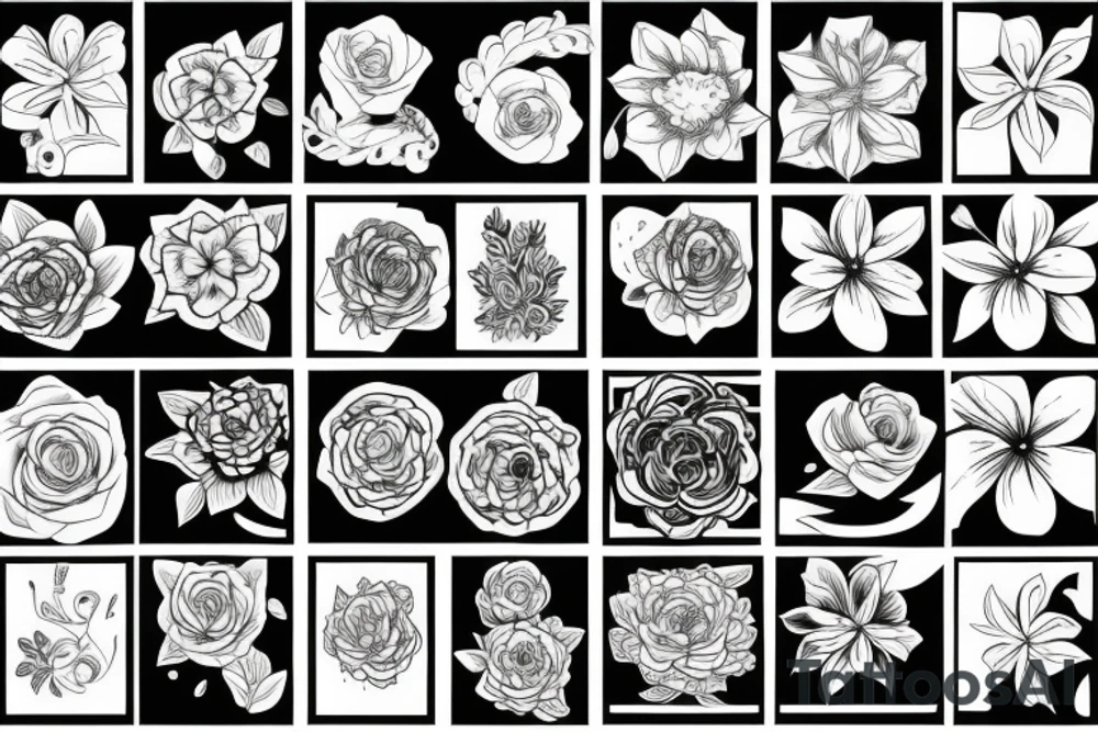 Flowers tattoo idea
