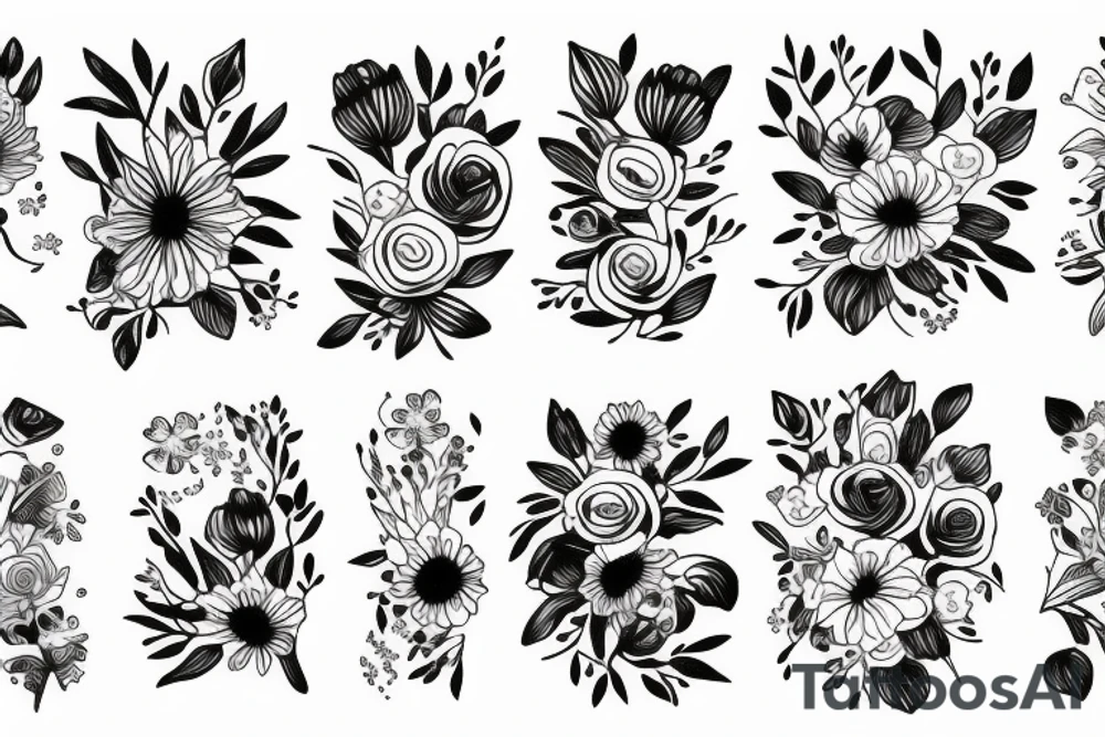 Flowers tattoo idea